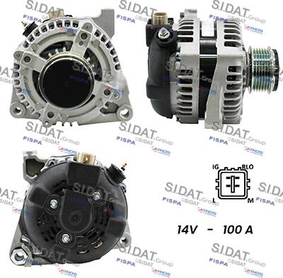 Sidat A12DE0495A2 - Генератор autosila-amz.com