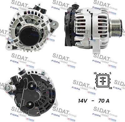 Sidat A12DE0490A2 - Генератор autosila-amz.com