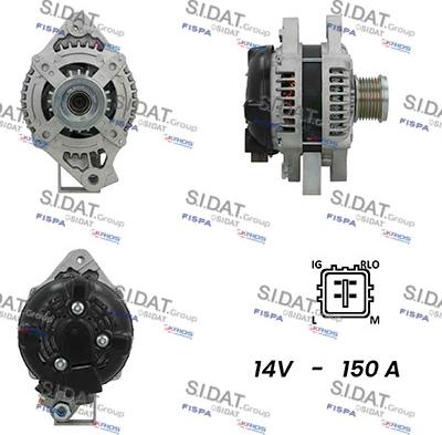 Sidat A12DE0497A2 - Генератор autosila-amz.com