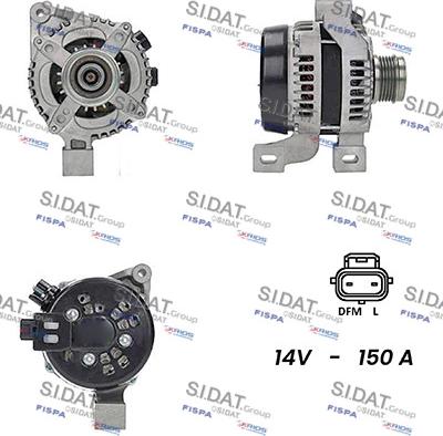 Sidat A12DE0323A2 - Генератор autosila-amz.com