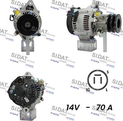 Sidat A12DE0725A2 - Генератор autosila-amz.com