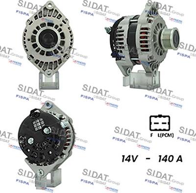 Sidat A12DR0444 - Генератор autosila-amz.com