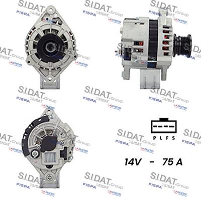 Sidat A12DR0811A2 - Генератор autosila-amz.com