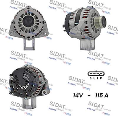 Sidat A12DR1118A2 - Генератор autosila-amz.com