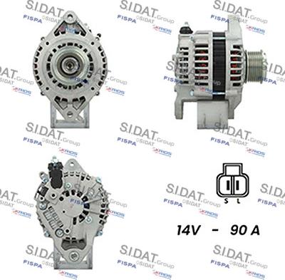 Sidat A12HT0115A2 - Генератор autosila-amz.com