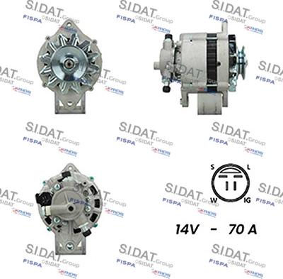 Sidat A12HT0354A2 - Генератор autosila-amz.com