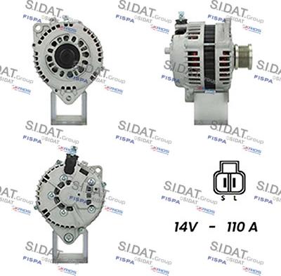 Sidat A12HT0368A2 - Генератор autosila-amz.com