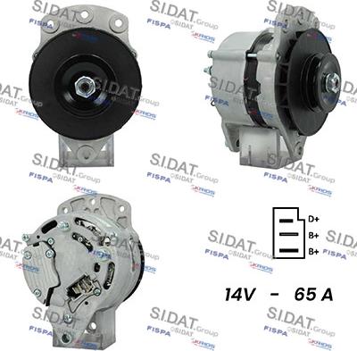 Sidat A12LU0618A2 - Генератор autosila-amz.com