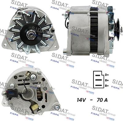 Sidat A12LU0027A2 - Генератор autosila-amz.com