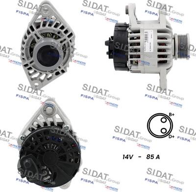 Sidat A12MA1197A2 - Генератор autosila-amz.com