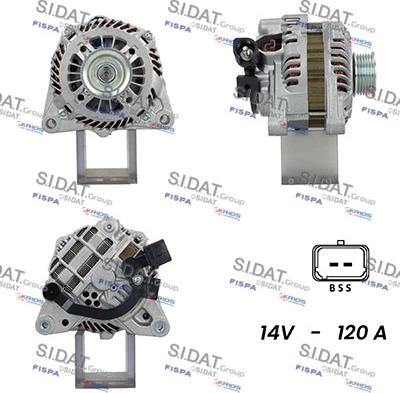 Sidat A12MH0809A2 - Генератор autosila-amz.com