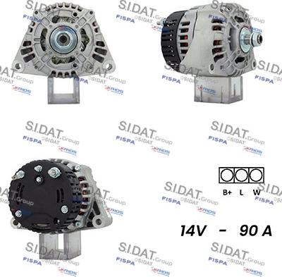 Sidat A12ML0287A2 - Генератор autosila-amz.com