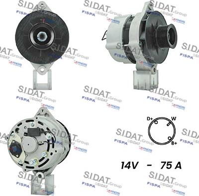 Sidat A12ML1055A2 - Генератор autosila-amz.com