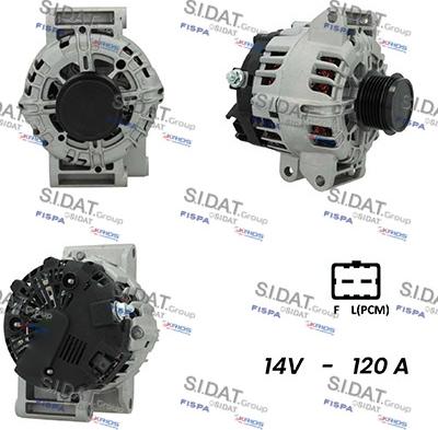 Sidat A12VA0462A2 - Генератор autosila-amz.com