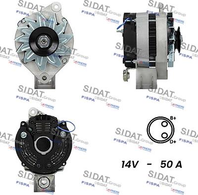 Sidat A12VA0519A2 - Генератор autosila-amz.com