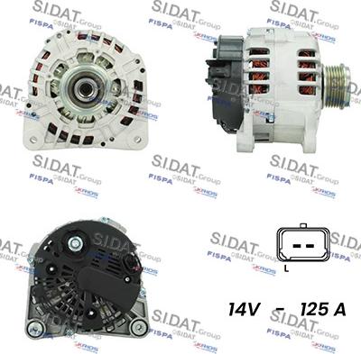 Sidat A12VA0065A2 - Генератор autosila-amz.com