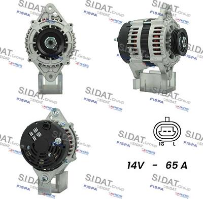 Sidat A12VA0183A2 - Генератор autosila-amz.com