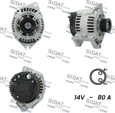 Sidat A12VA0800 - Генератор autosila-amz.com