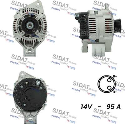 Sidat A12VA0388A2 - Генератор autosila-amz.com