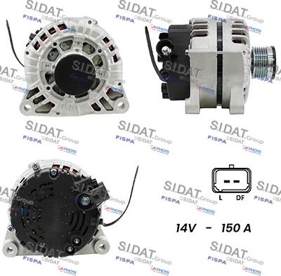 Sidat A12VA0249A2 - Генератор autosila-amz.com