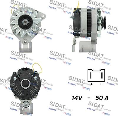 Sidat A12VA0288A2 - Генератор autosila-amz.com