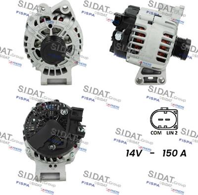 Sidat A12VA1094 - Генератор autosila-amz.com