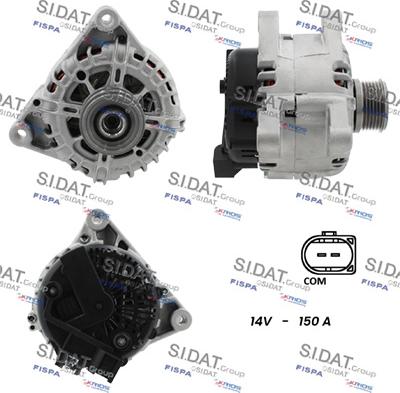 Sidat A12VA1183A2 - Генератор autosila-amz.com