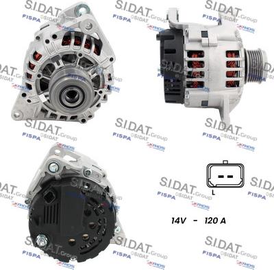 Sidat A12VA1170A2 - Генератор autosila-amz.com