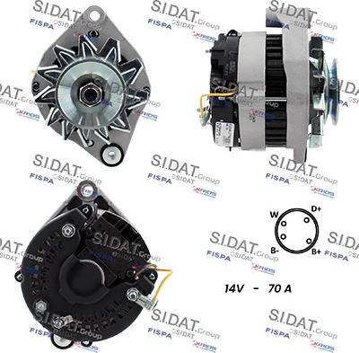 Sidat A12VA1177A2 - Генератор autosila-amz.com