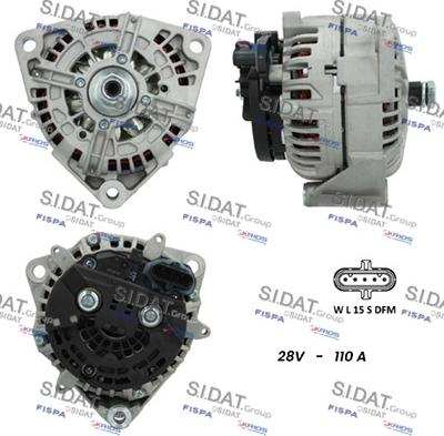 Sidat A24BH0094 - Генератор autosila-amz.com