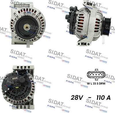 Sidat A24BH0098AS - Генератор autosila-amz.com