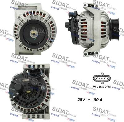 Sidat A24BH0098 - Генератор autosila-amz.com