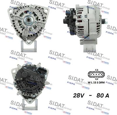 Sidat A24BH0093AS - Генератор autosila-amz.com