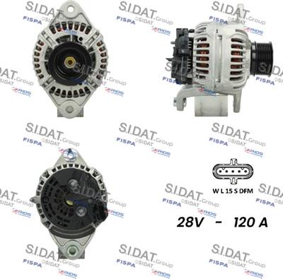 Sidat A24BH0085 - Генератор autosila-amz.com