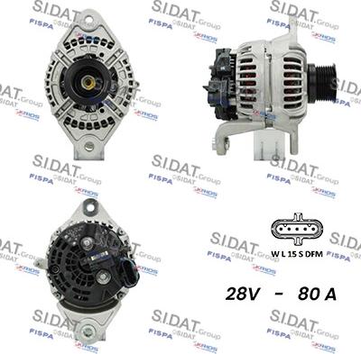 Sidat A24BH0081AS - Генератор autosila-amz.com