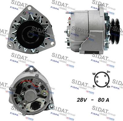 Sidat A24BH0032A2 - Генератор autosila-amz.com