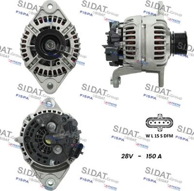 Sidat A24BH0148 - Генератор autosila-amz.com