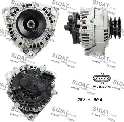 Sidat A24BH0100 - Генератор autosila-amz.com