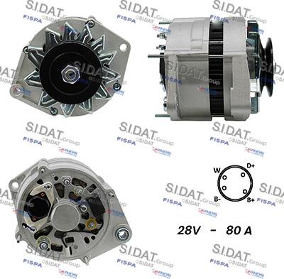 Sidat A24BH0103A2 - Генератор autosila-amz.com