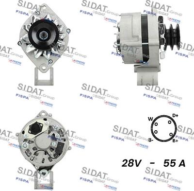 Sidat A24BH0102A2 - Генератор autosila-amz.com