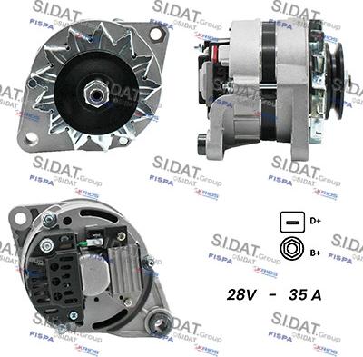 Sidat A24MA0001A2 - Генератор autosila-amz.com