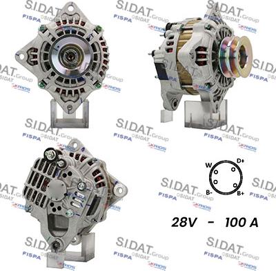 Sidat A24MH0108A2 - Генератор autosila-amz.com