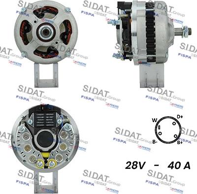 Sidat A24VA0123A2 - Генератор autosila-amz.com