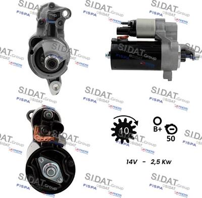 Sidat S12BH0928 - Стартер autosila-amz.com