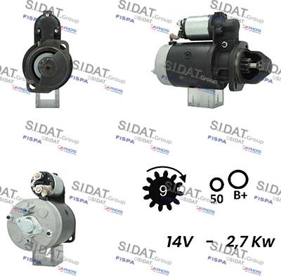 Sidat S12BH0494A2 - Стартер autosila-amz.com