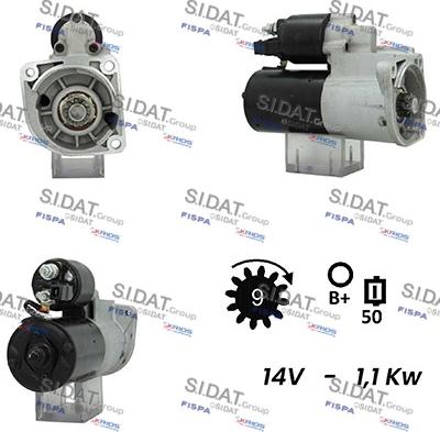 Sidat S12BH0440A2 - Стартер autosila-amz.com