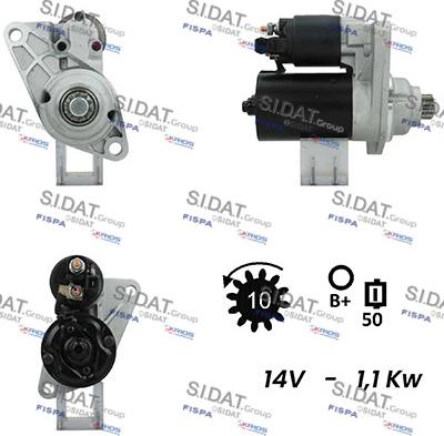 Sidat S12BH0441A2 - Стартер autosila-amz.com