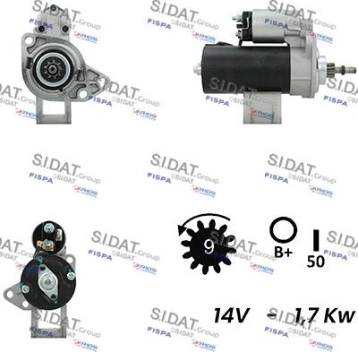 Sidat S12BH0437A2 - Стартер autosila-amz.com