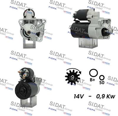 Sidat S12BH0475A2 - Стартер autosila-amz.com