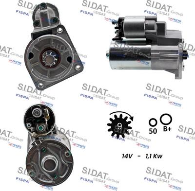 Sidat S12BH0597A2 - Стартер autosila-amz.com